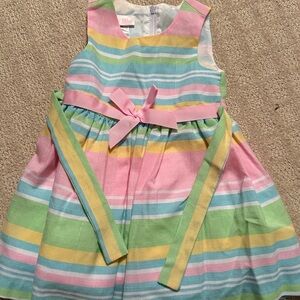 Bonnie Baby Pastel Striped Dress